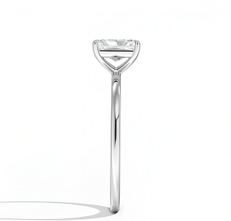 1 ct. Radiant Cut White Gold Engagement Ring