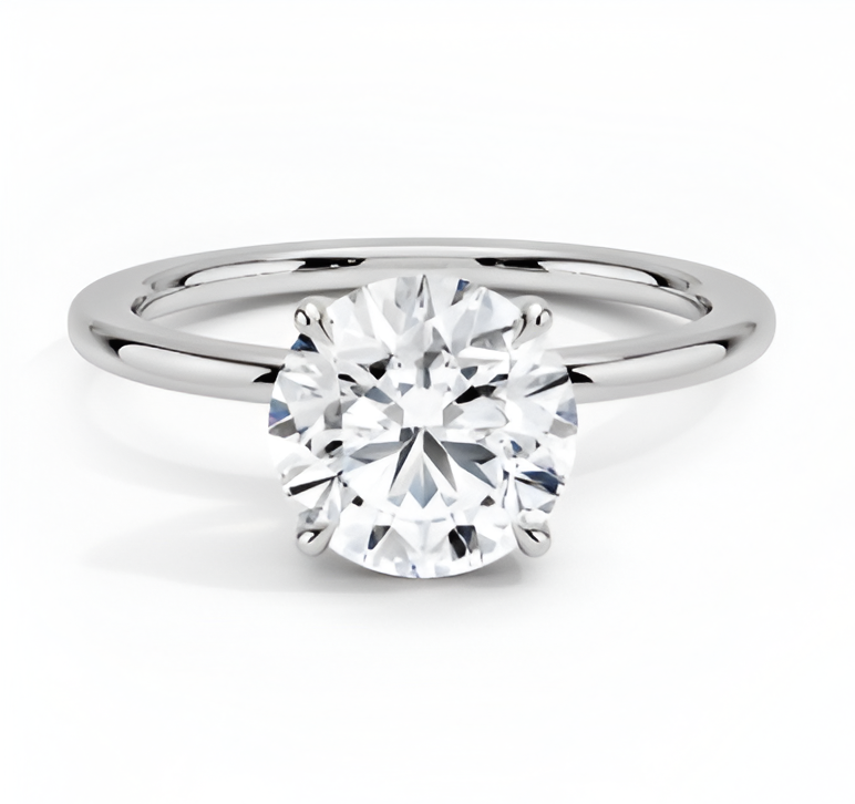 1.05 ct. Round Cut White Gold Engagement Ring
