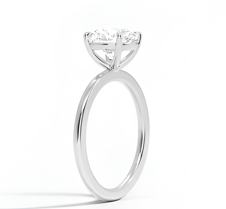 1.05 ct. Round Cut White Gold Engagement Ring