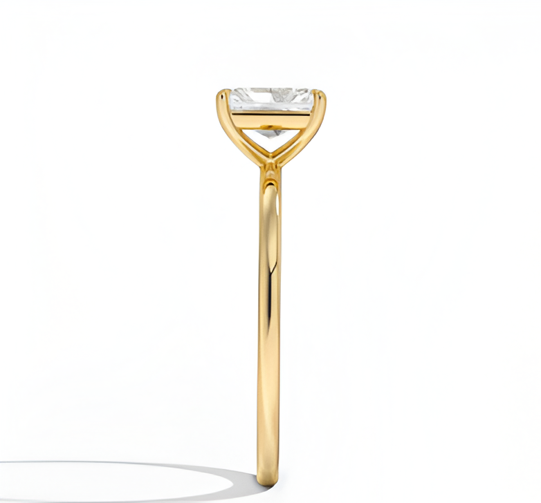 1 ct. Radiant Cut Yellow Gold Engagement Ring